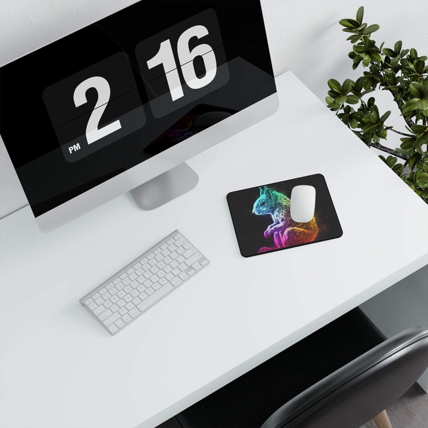 Multicolor Squirrel Non-Slip Mouse Pad
