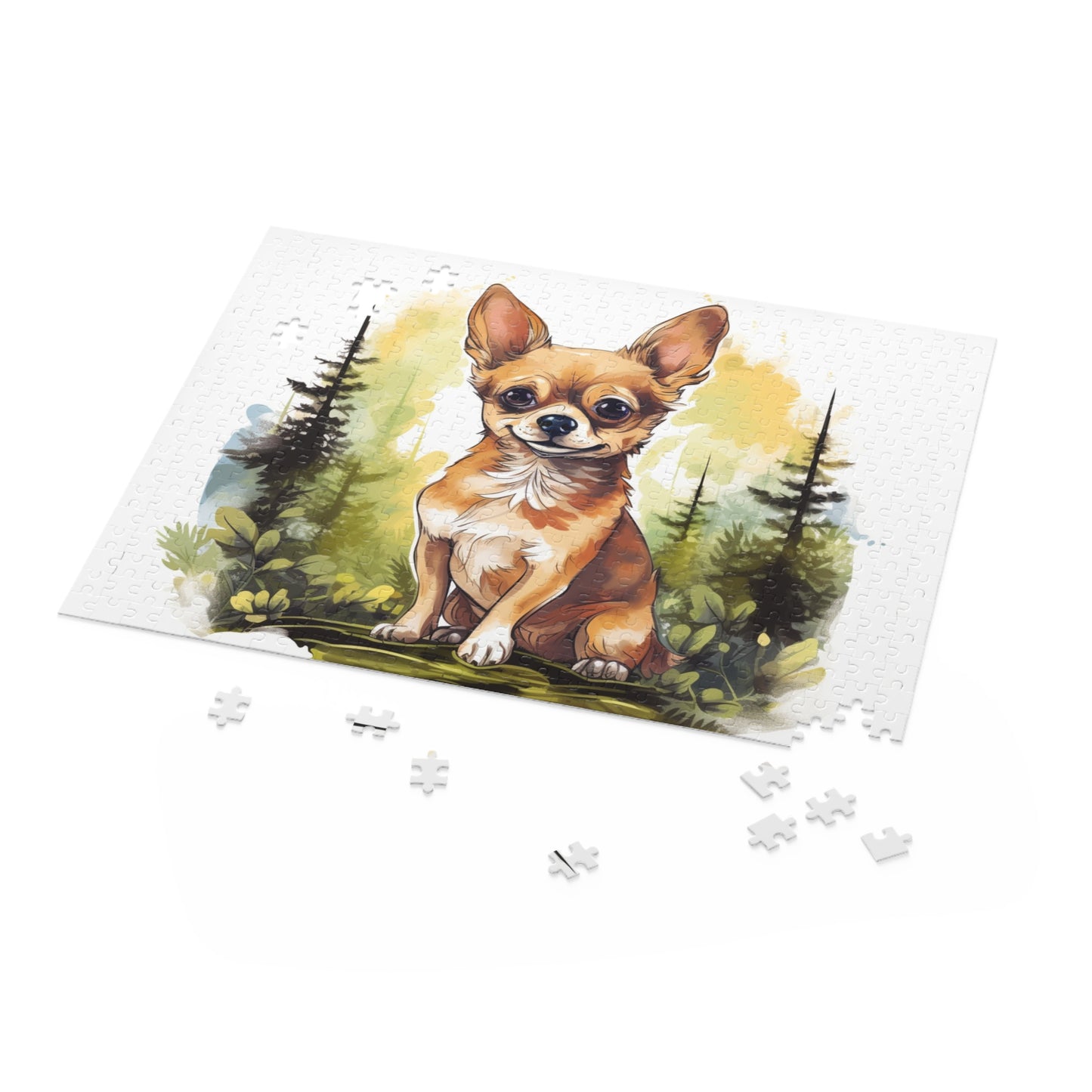 Happy Proud Chihuahua 500 Piece Puzzle