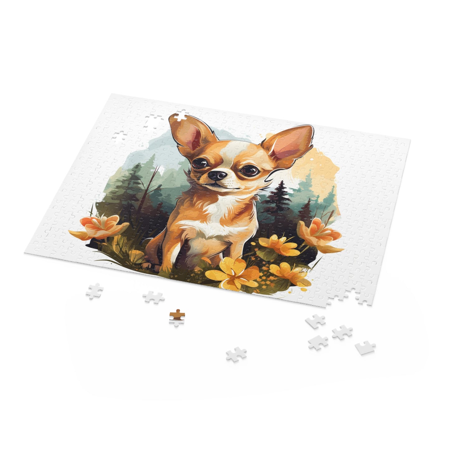 Little Chihuahua in the Woods 500 Piece Puzzle