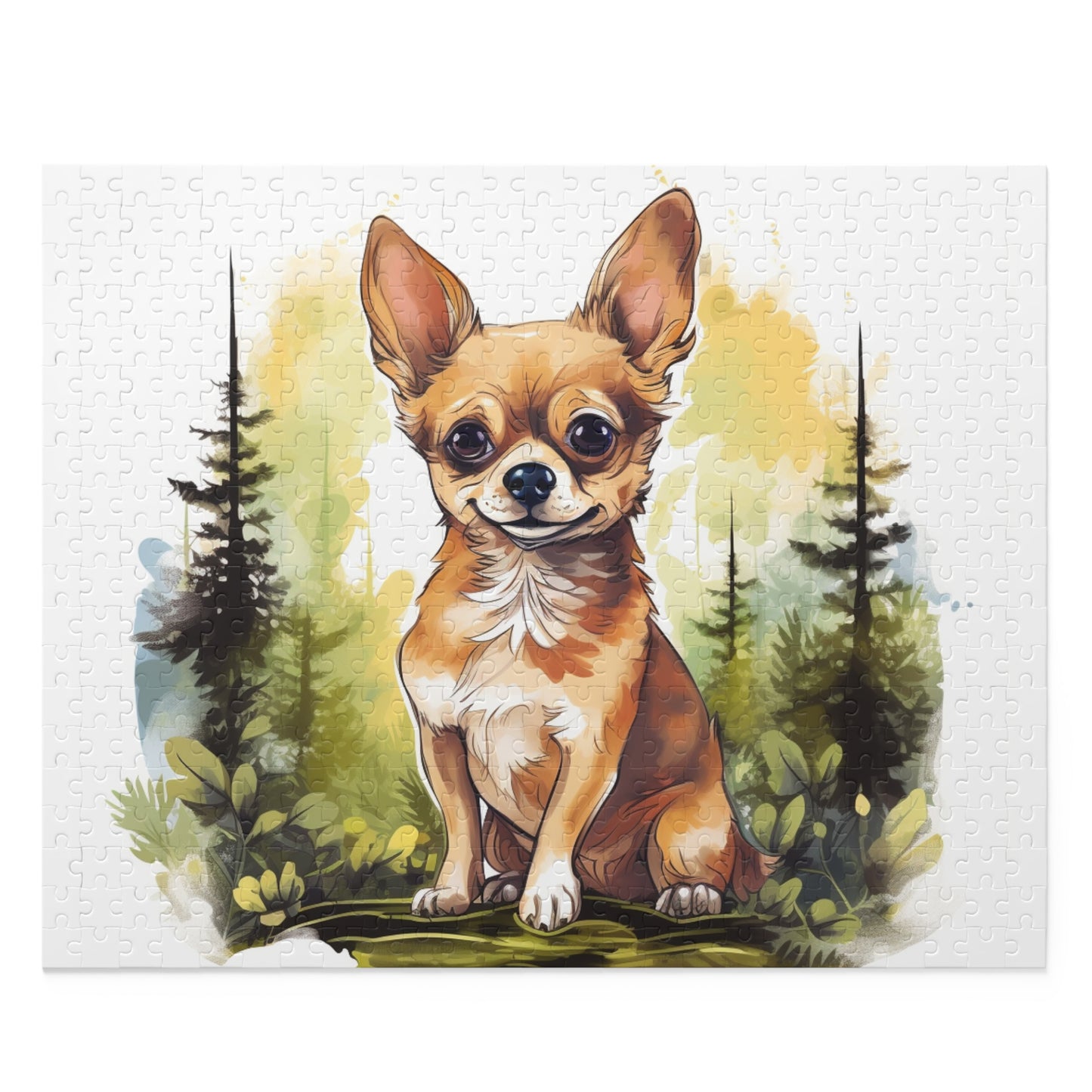Happy Proud Chihuahua 500 Piece Puzzle