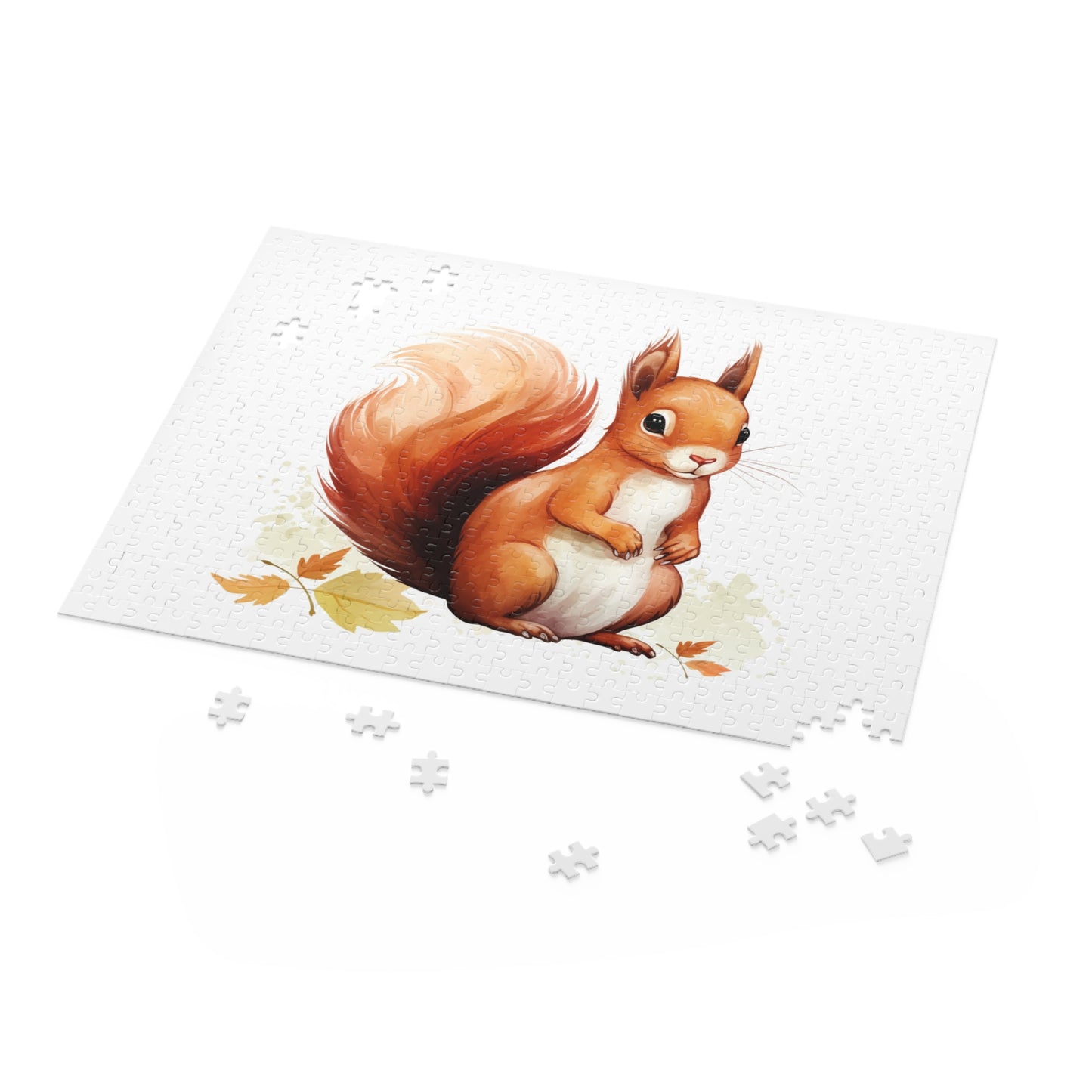 Autumn Cartoon Squirrel 500 Piece Puzzle