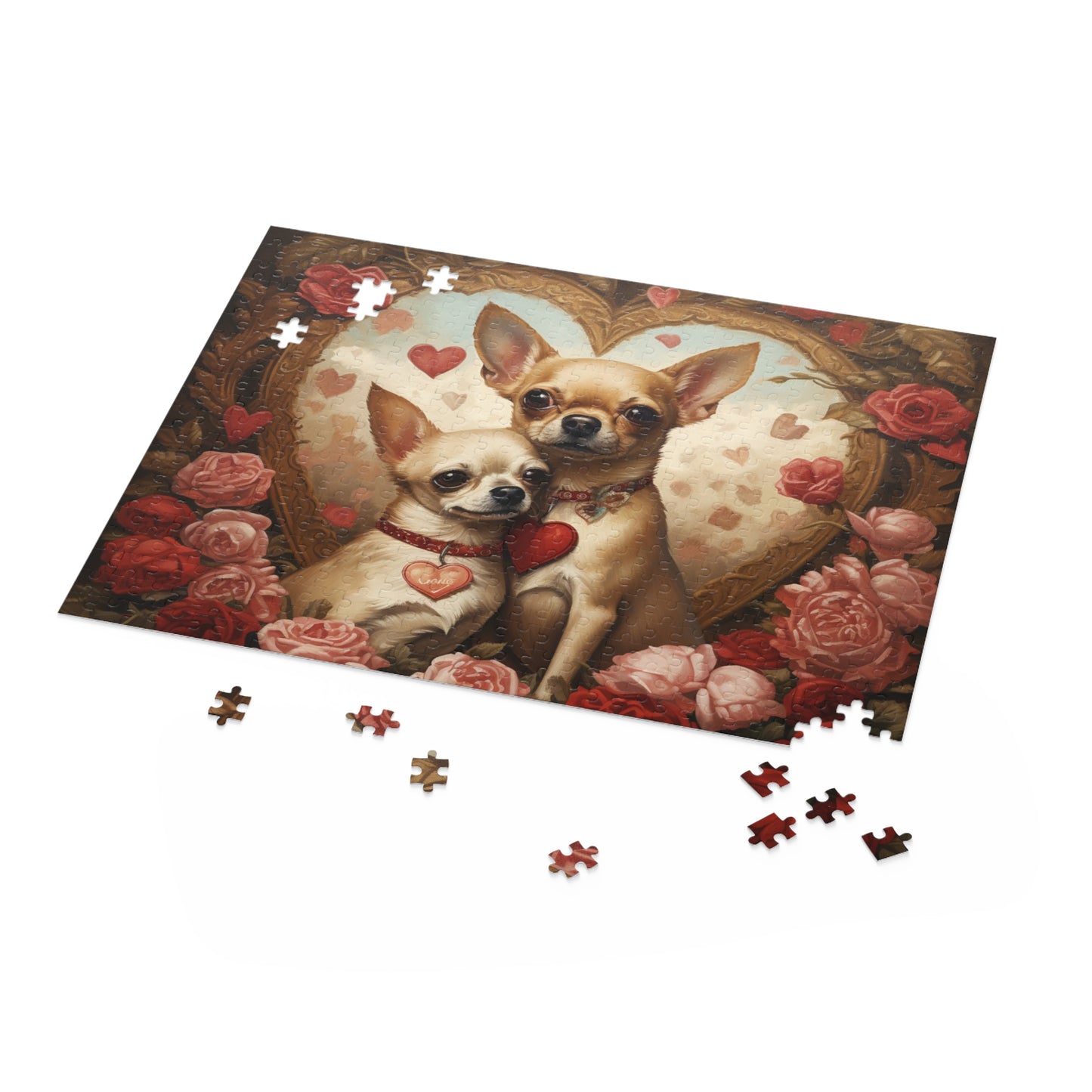 Cuddling Chihuahuas 500 Piece Puzzle