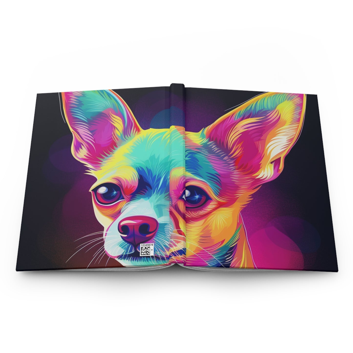 Vibrant Multicolor Chihuahua Hardcover Journal
