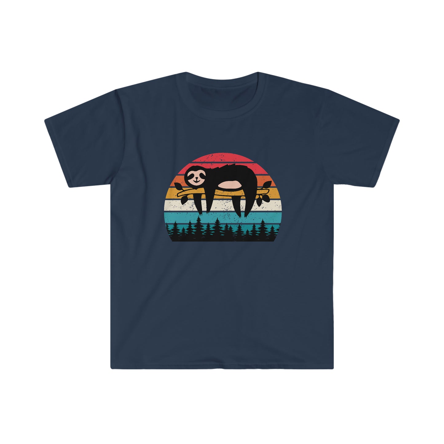 Retro Sloth soft t-shirt
