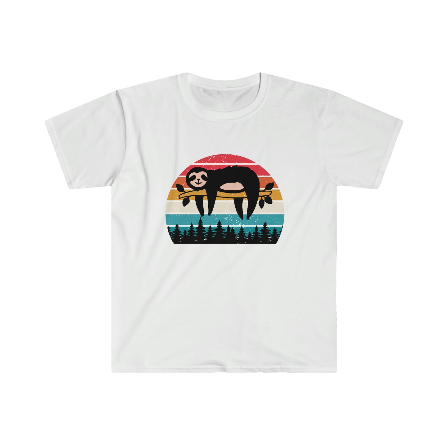 Retro Sloth soft t-shirt