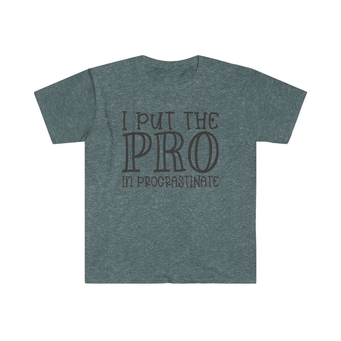 Pro in Procrastinate soft t-shirt
