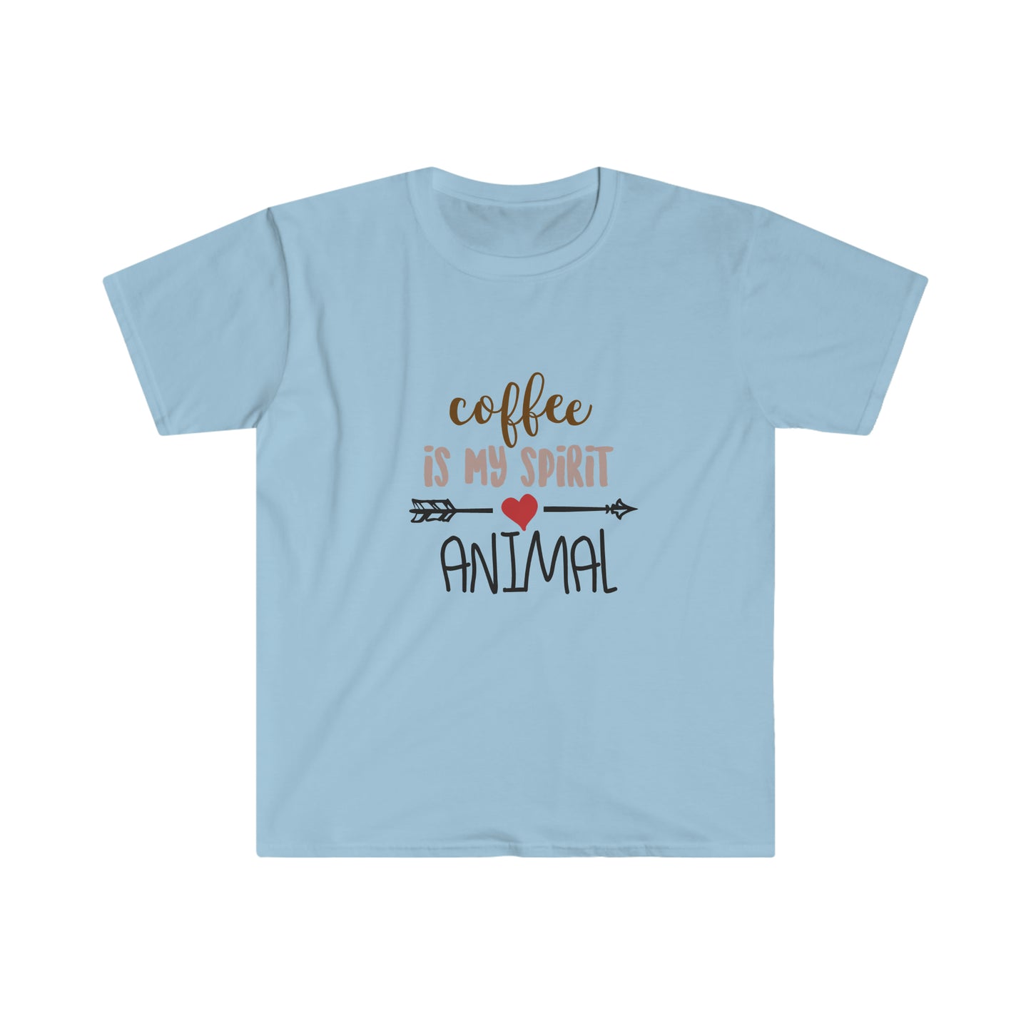 Coffee is my Spirit Animal soft t-shirt