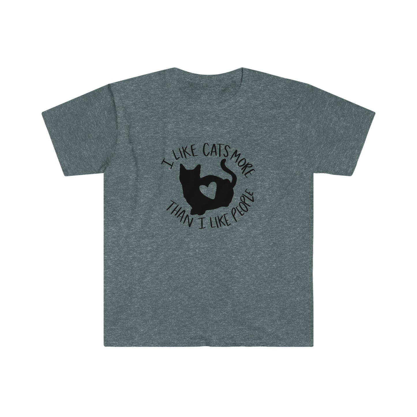 I Like Cats More Than Humans soft t-shirt