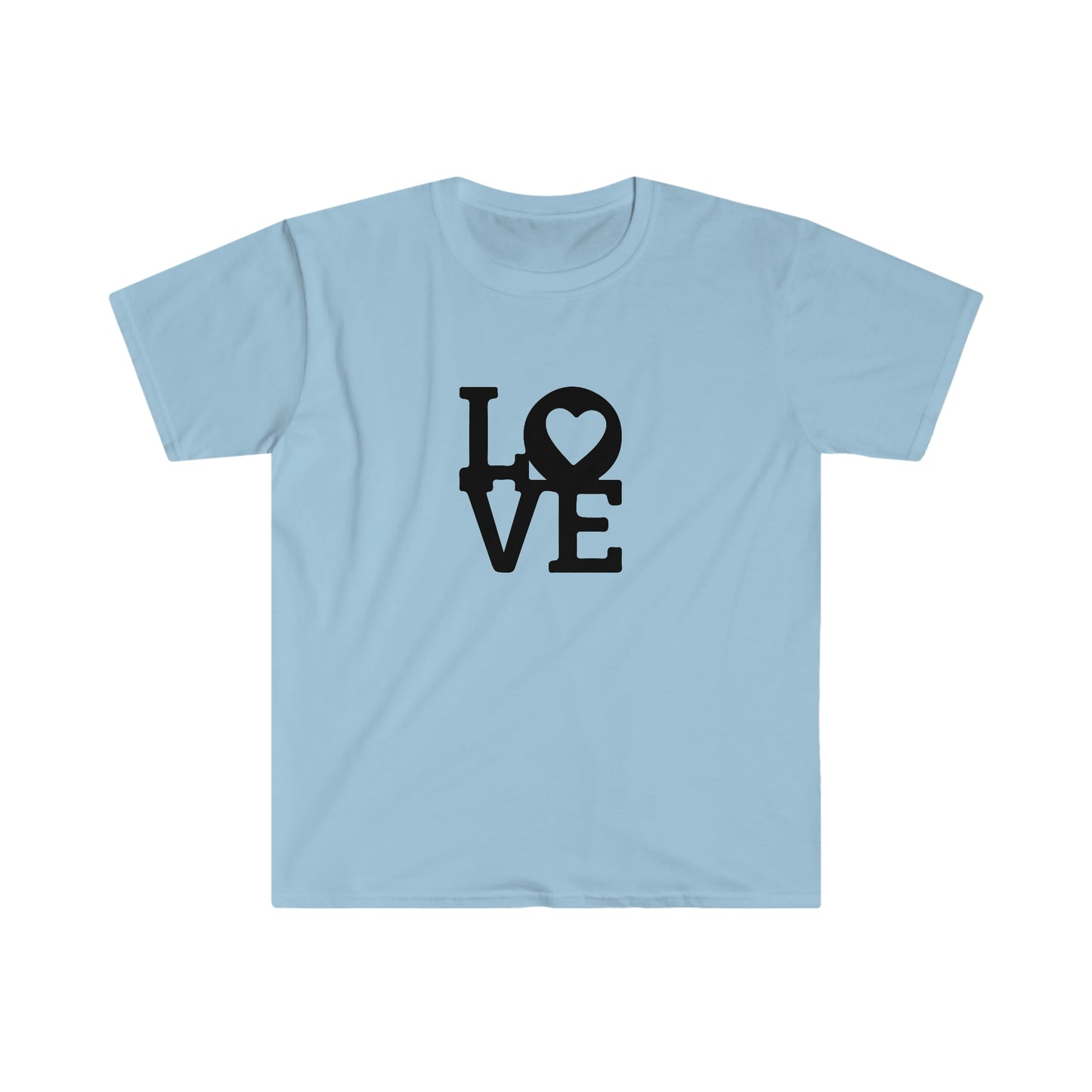 Heart Love Blocks soft t-shirt