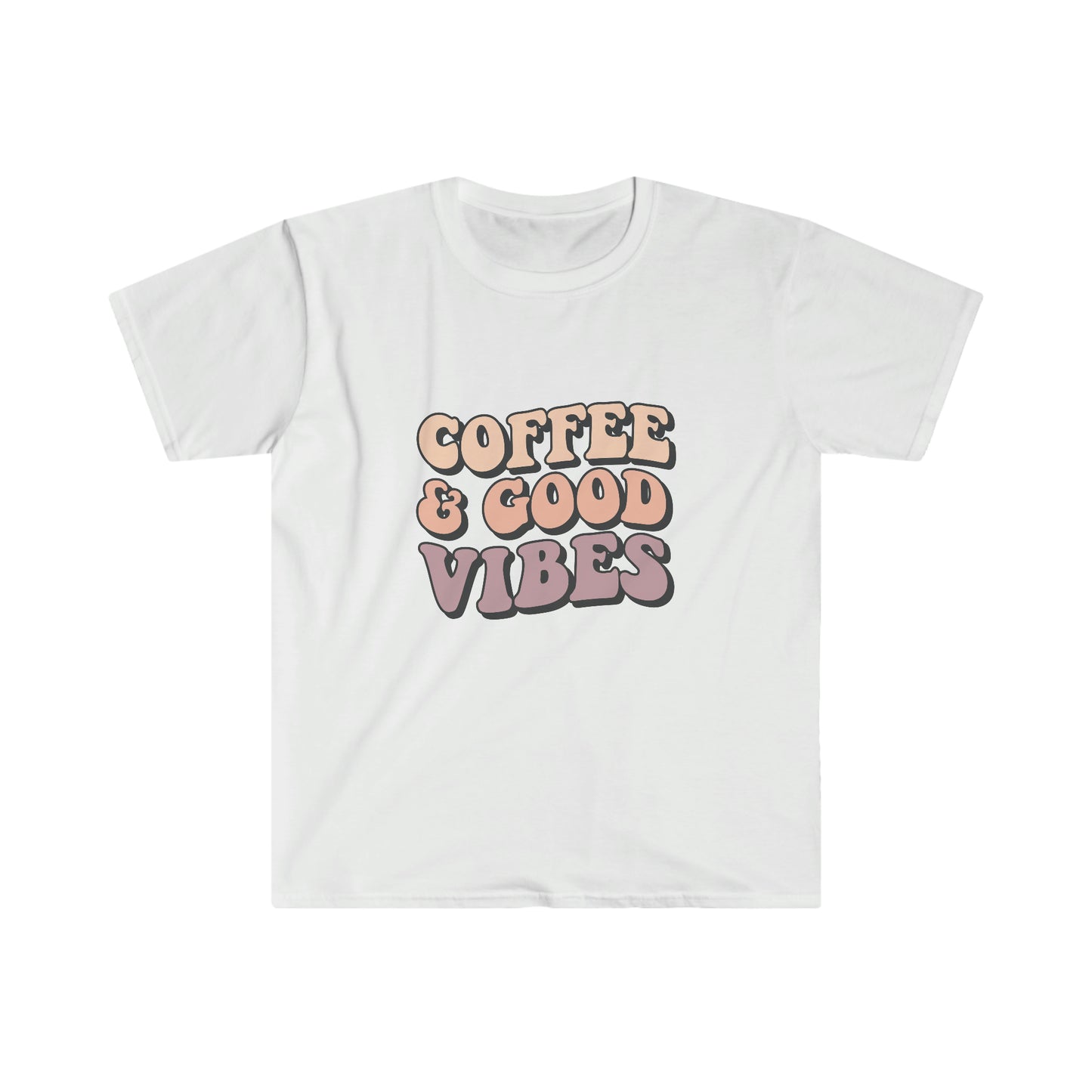 Coffee and Good Vibes soft t-shirt