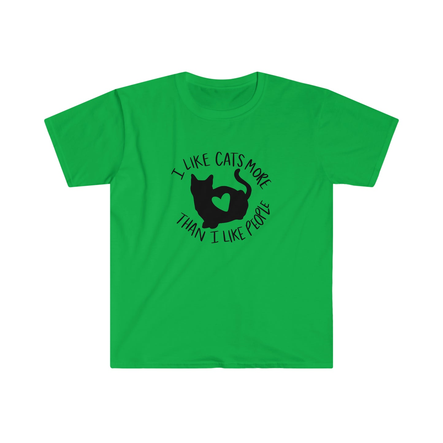 I Like Cats More Than Humans soft t-shirt