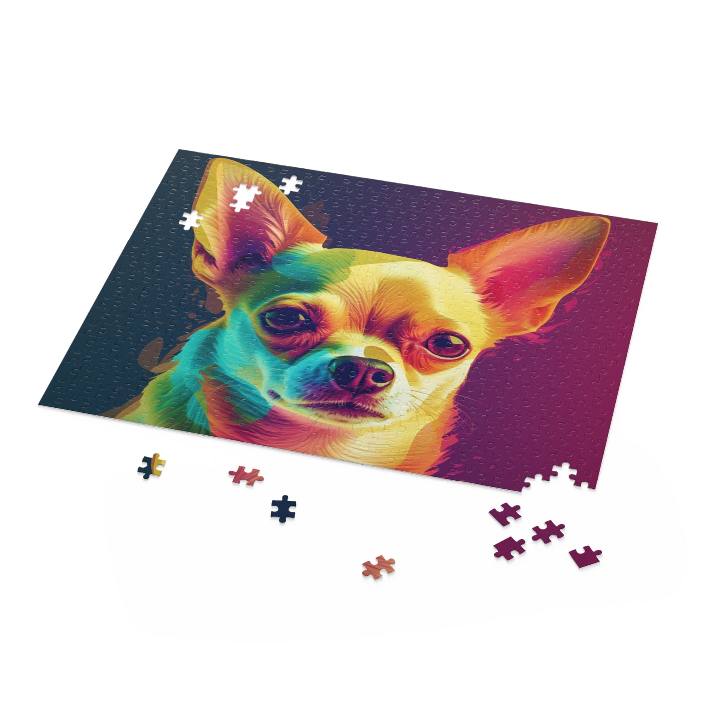 Technocolor Chihuahua 500 Piece Puzzle