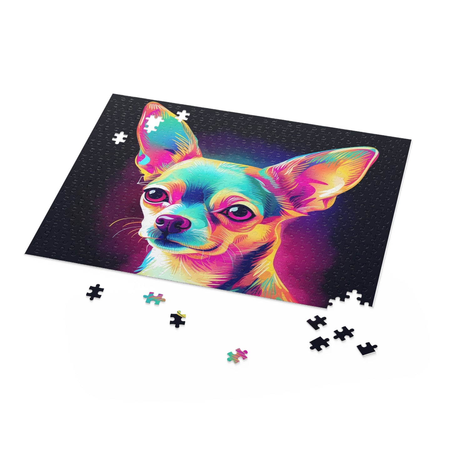 Multicolor Chihuahua 500 Piece Puzzle