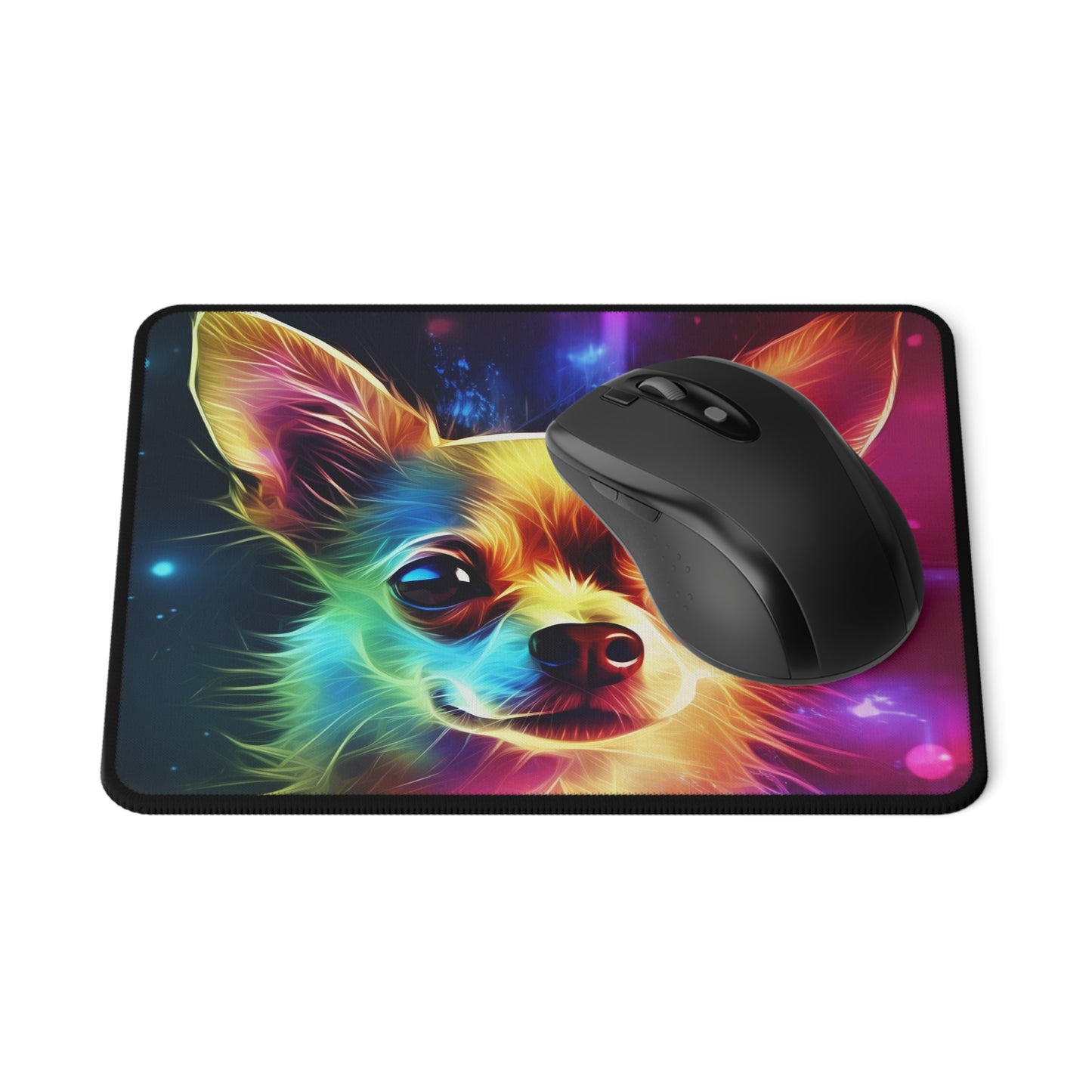 Cosmic Chihuahua Love Non-Slip Mouse Pad