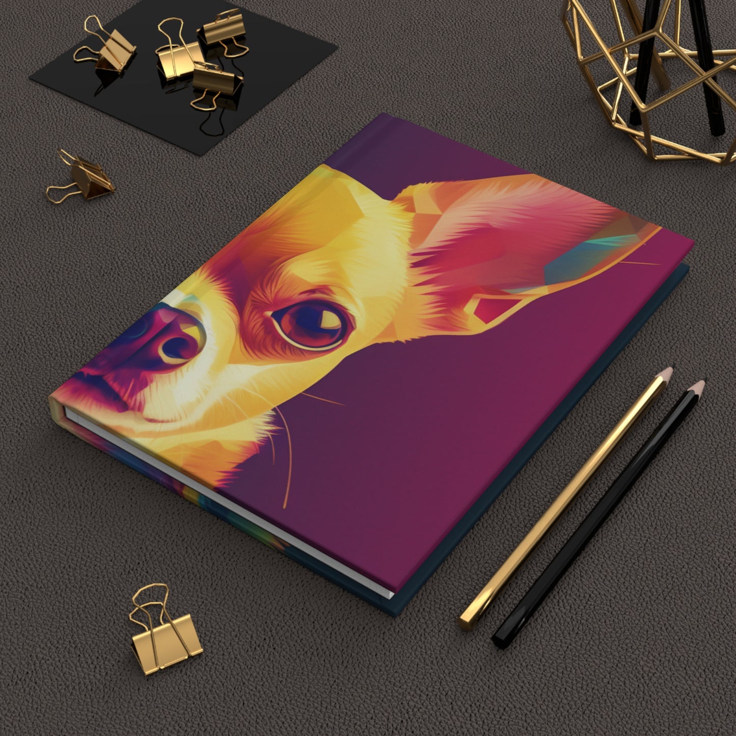 Attentive Chihuahua Hardcover Journal