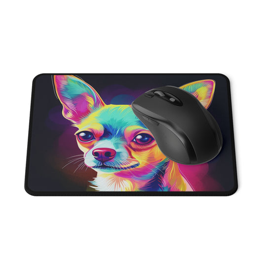 Vibrant Multicolor Chihuahua Non-Slip Mouse Pad