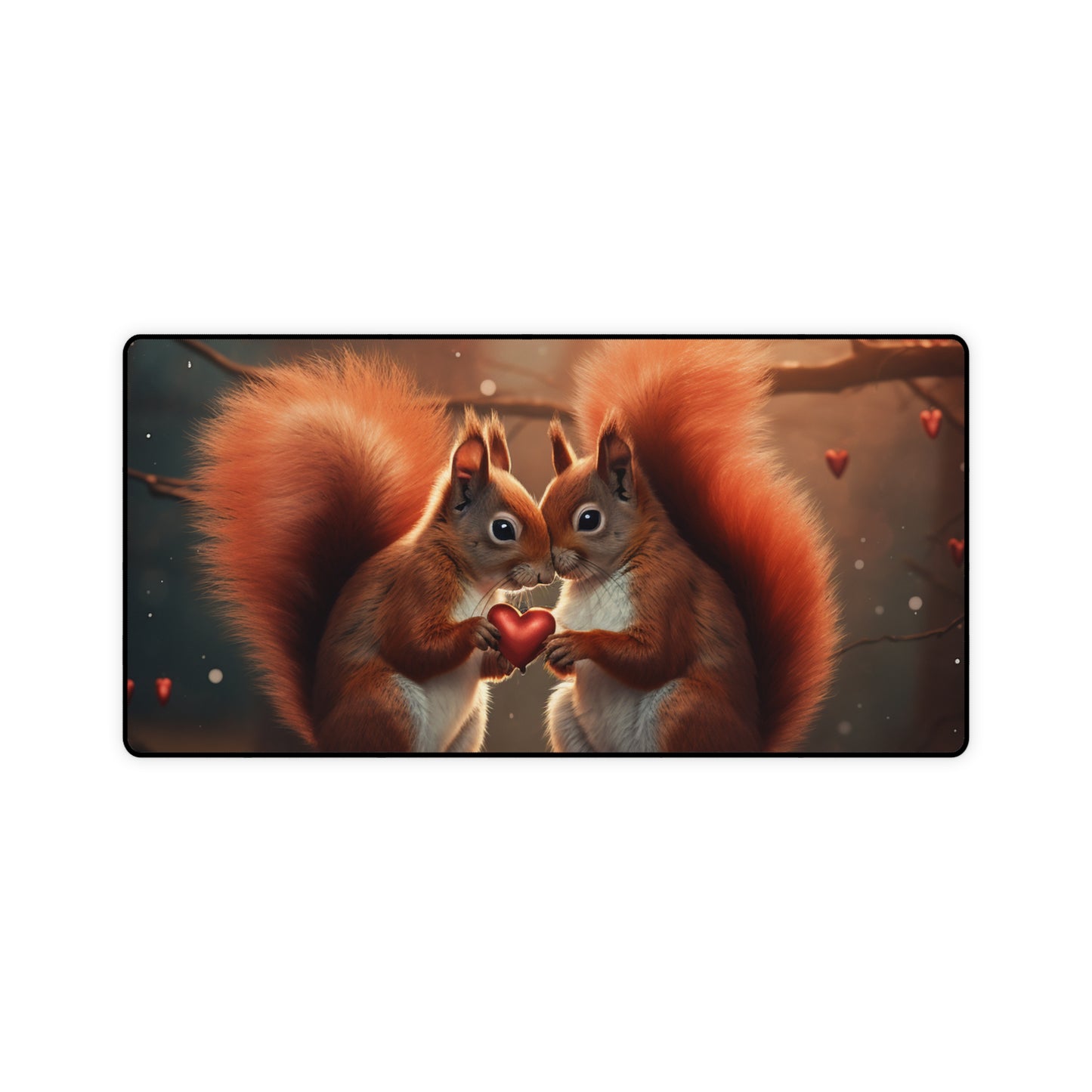 Squirrel Love Desk Mat