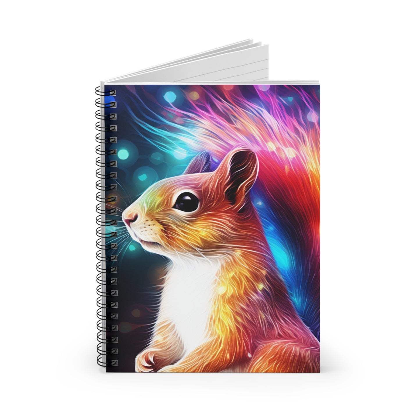 Squirrel Ruled Line Spiral Notebook