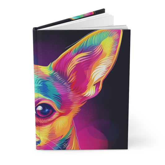 Vibrant Multicolor Chihuahua Hardcover Journal