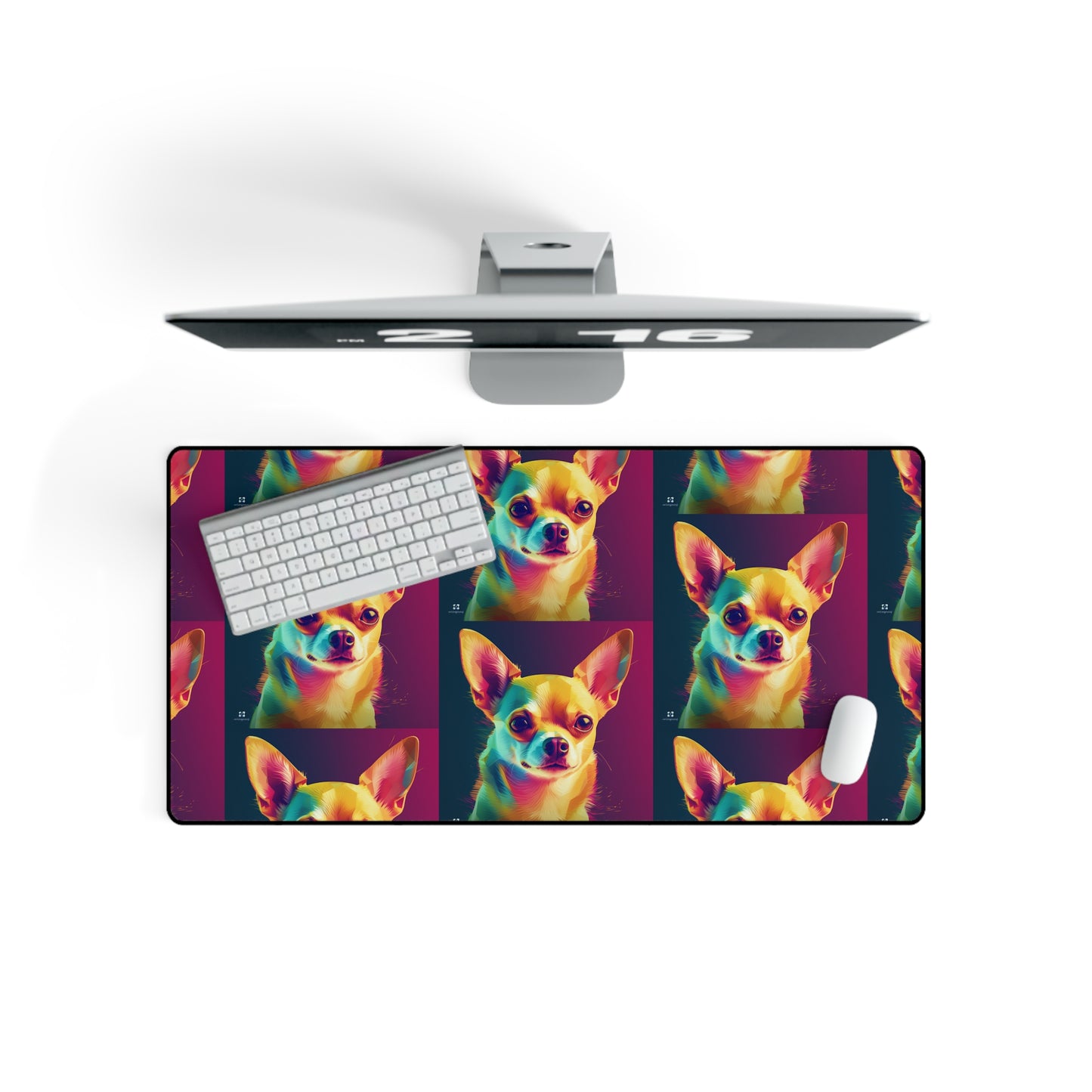 Attentive Chihuahua Desk Mat