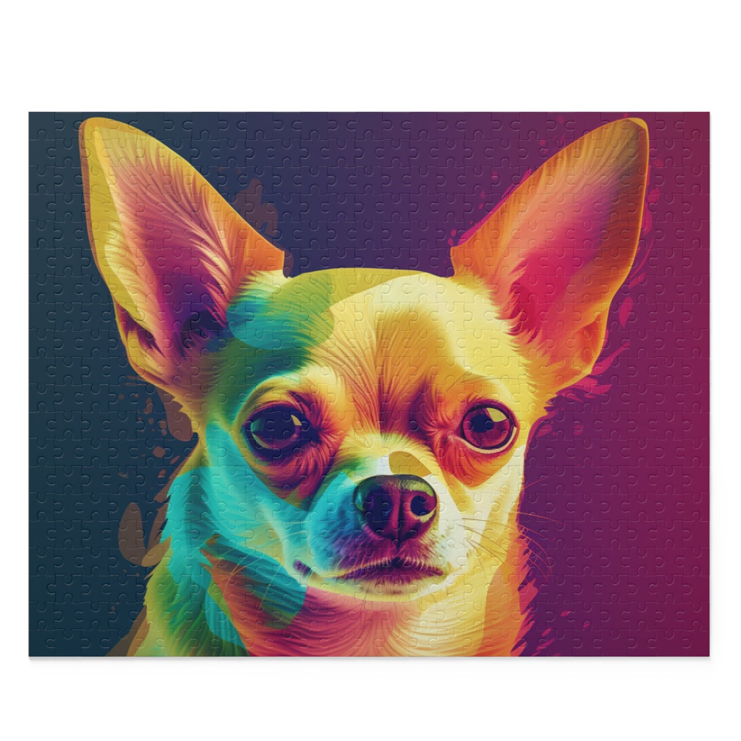 Technocolor Chihuahua 500 Piece Puzzle