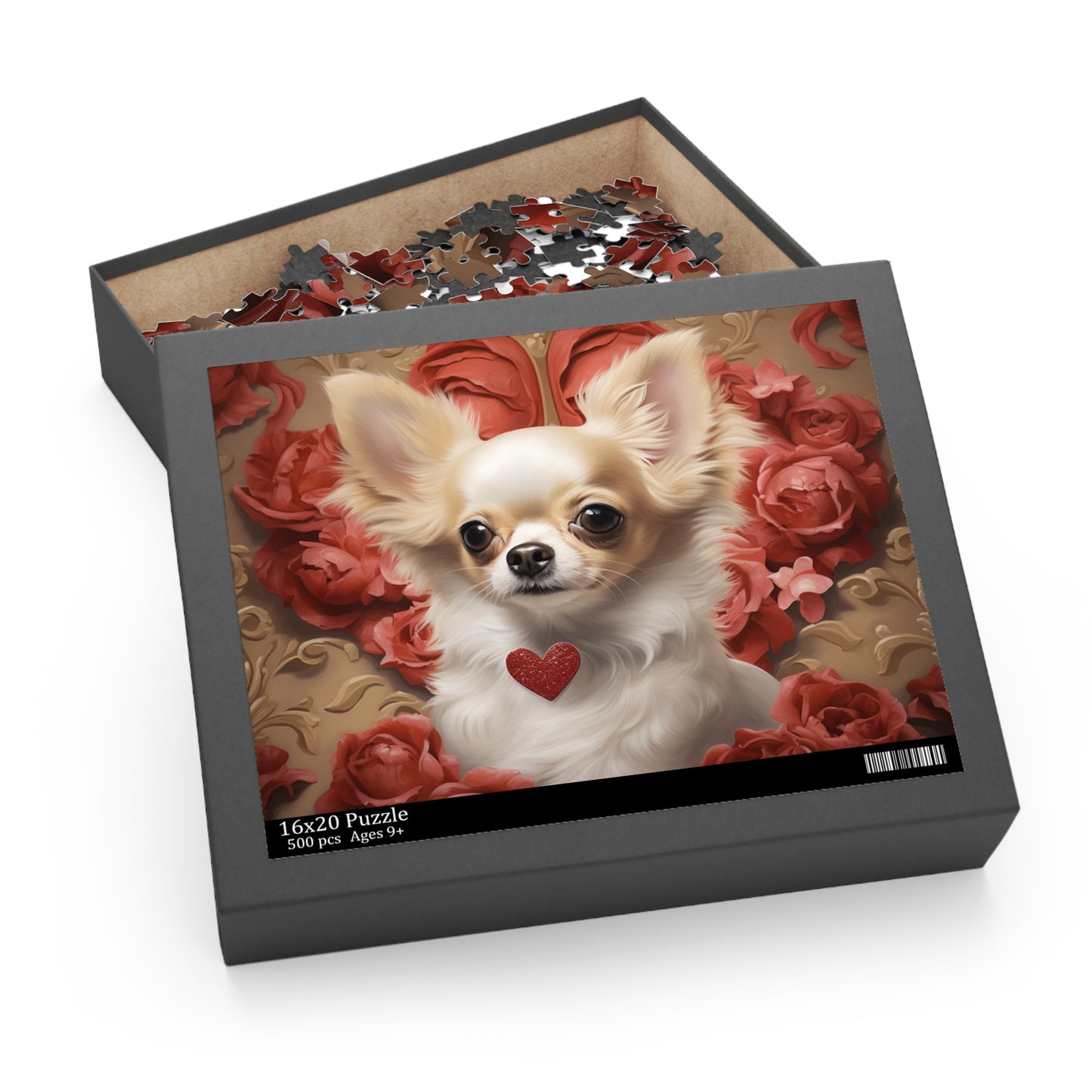 A Chihuahua's Heart Beats for You 500 Piece Puzzle