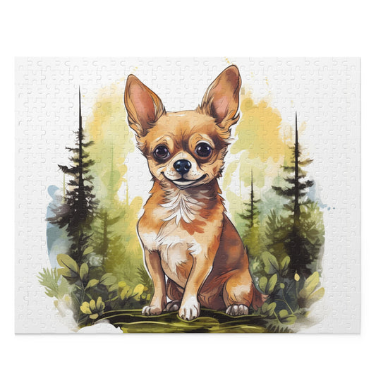 Happy Proud Chihuahua 500 Piece Puzzle