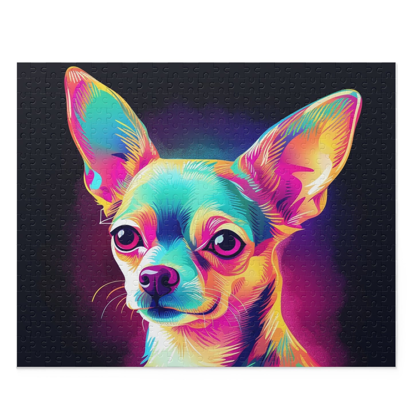 Multicolor Chihuahua 500 Piece Puzzle