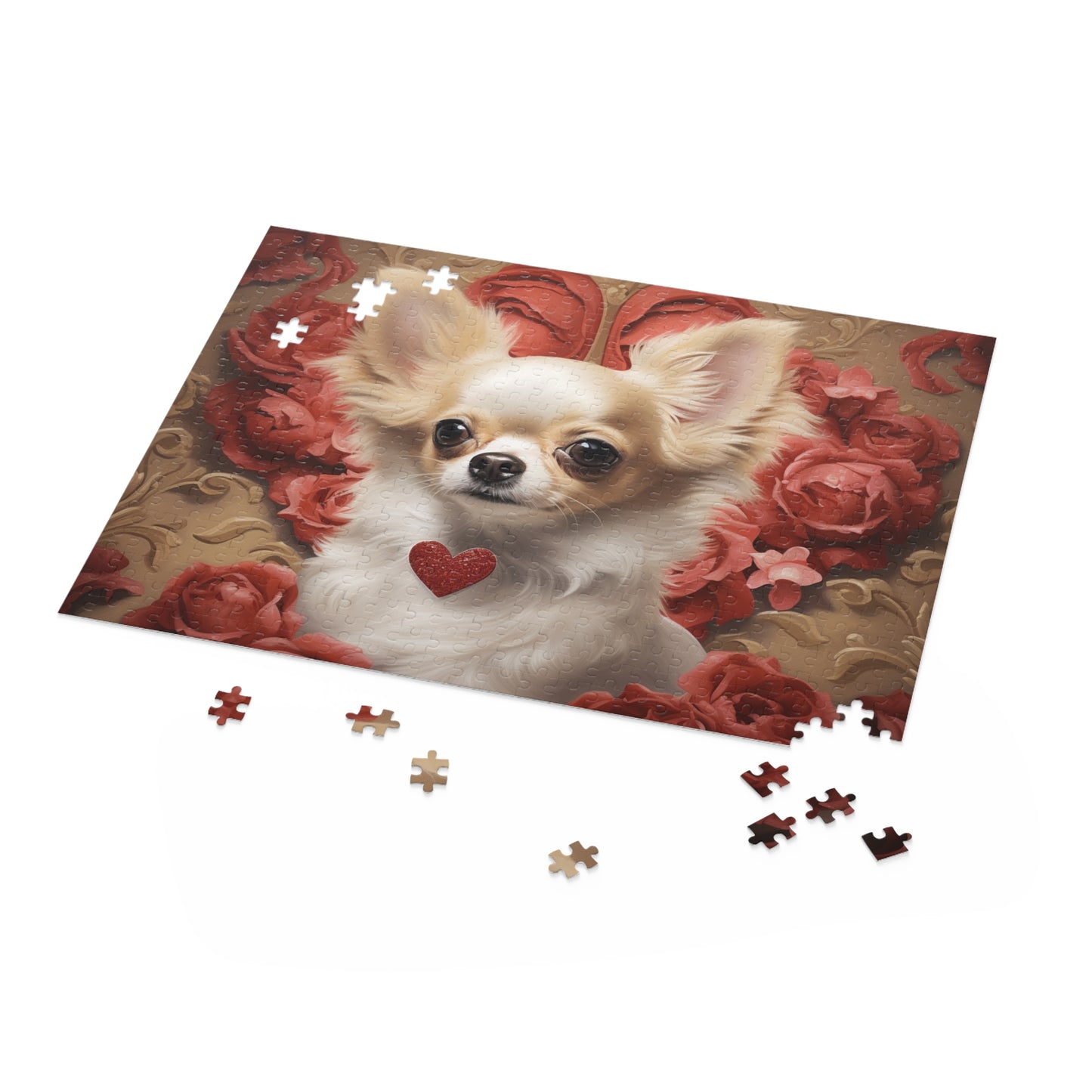 A Chihuahua's Heart Beats for You 500 Piece Puzzle