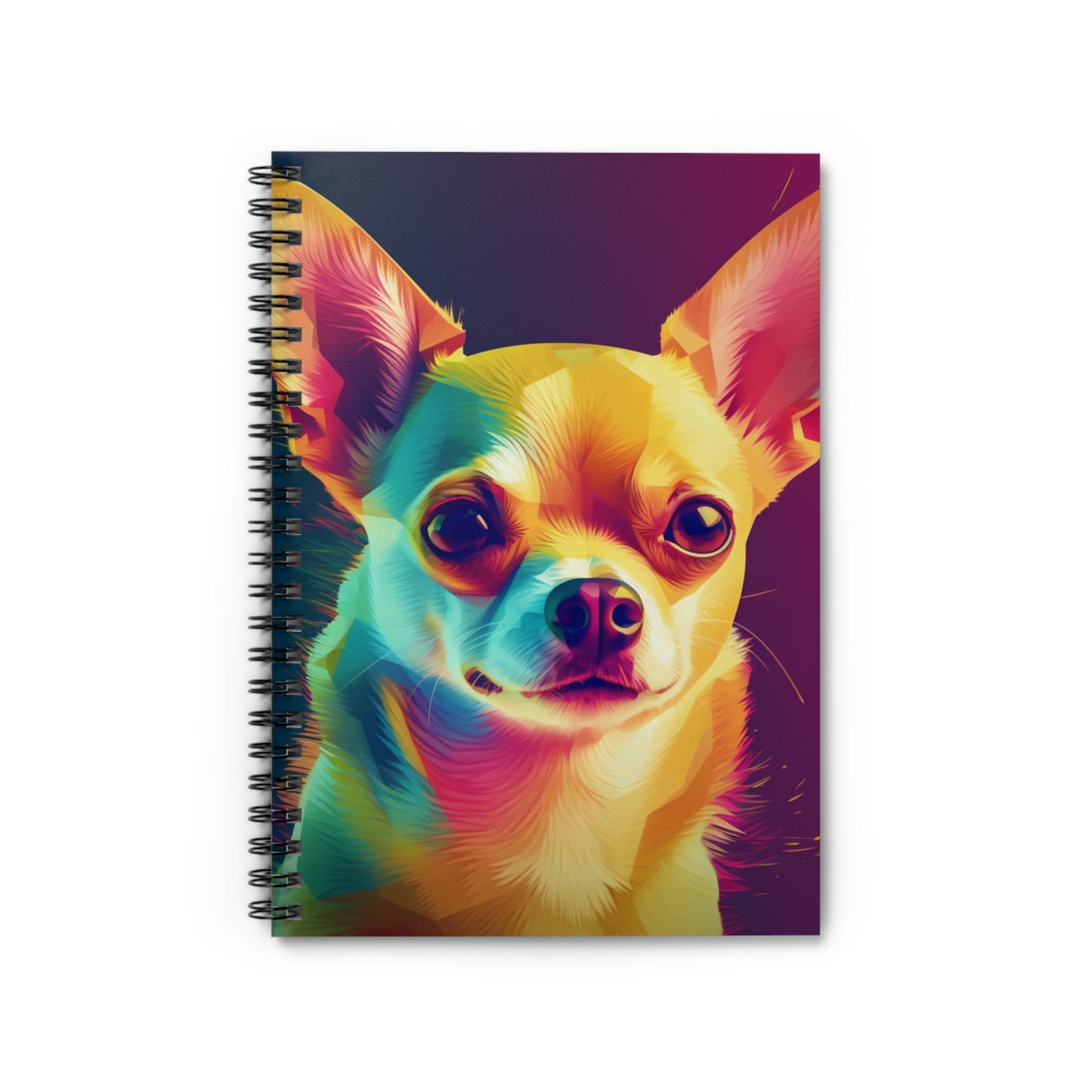 Attentive Chihuahua Ruled Line Spiral Notebook