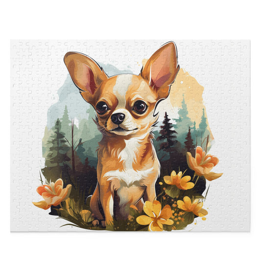Little Chihuahua in the Woods 500 Piece Puzzle