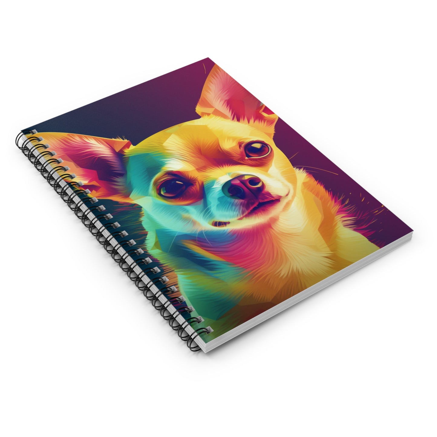 Attentive Chihuahua Ruled Line Spiral Notebook