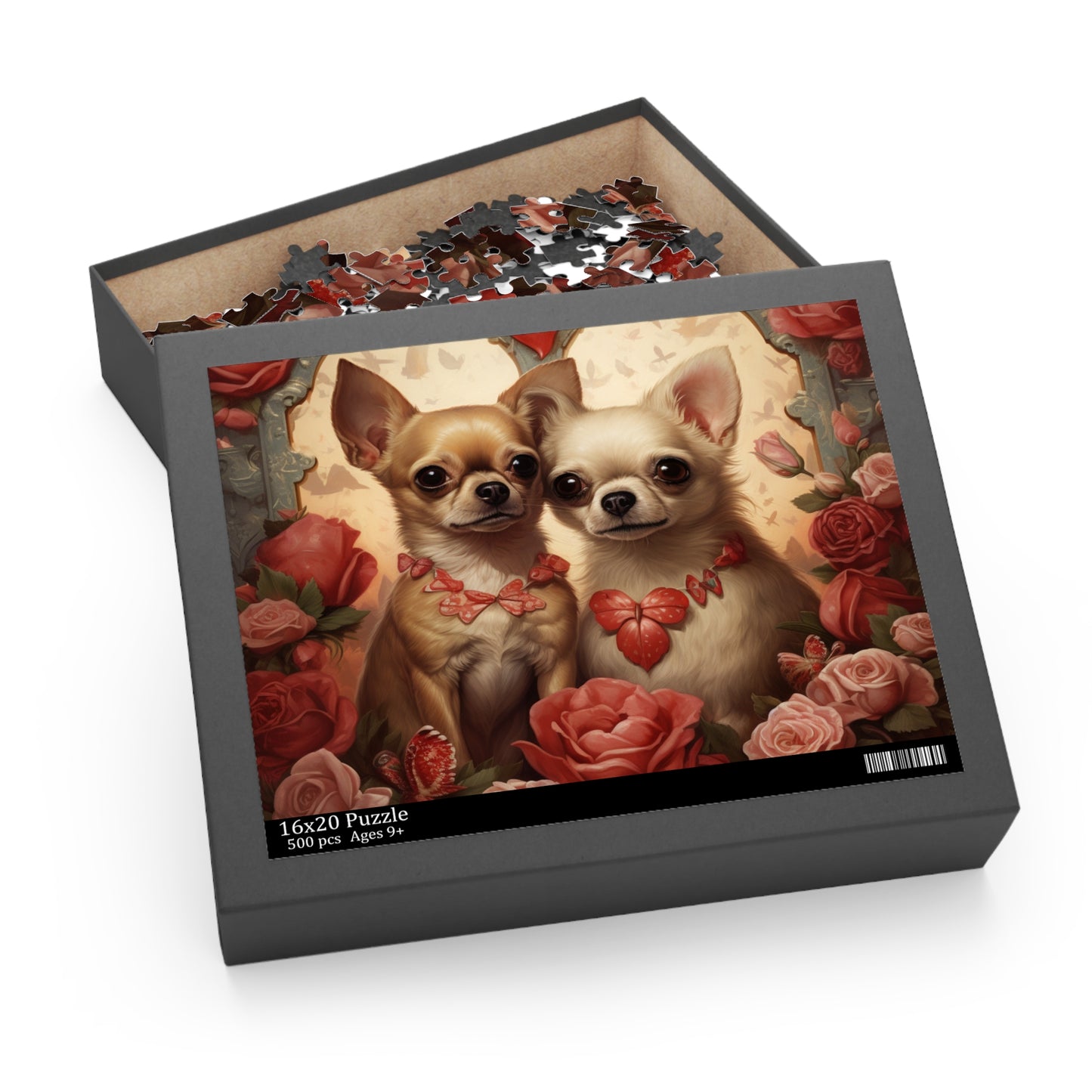 Chihuahuas in Love 500 Piece Puzzle