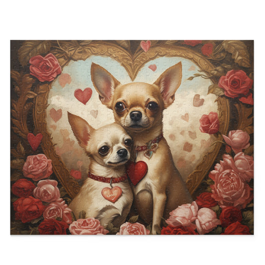 Cuddling Chihuahuas 500 Piece Puzzle