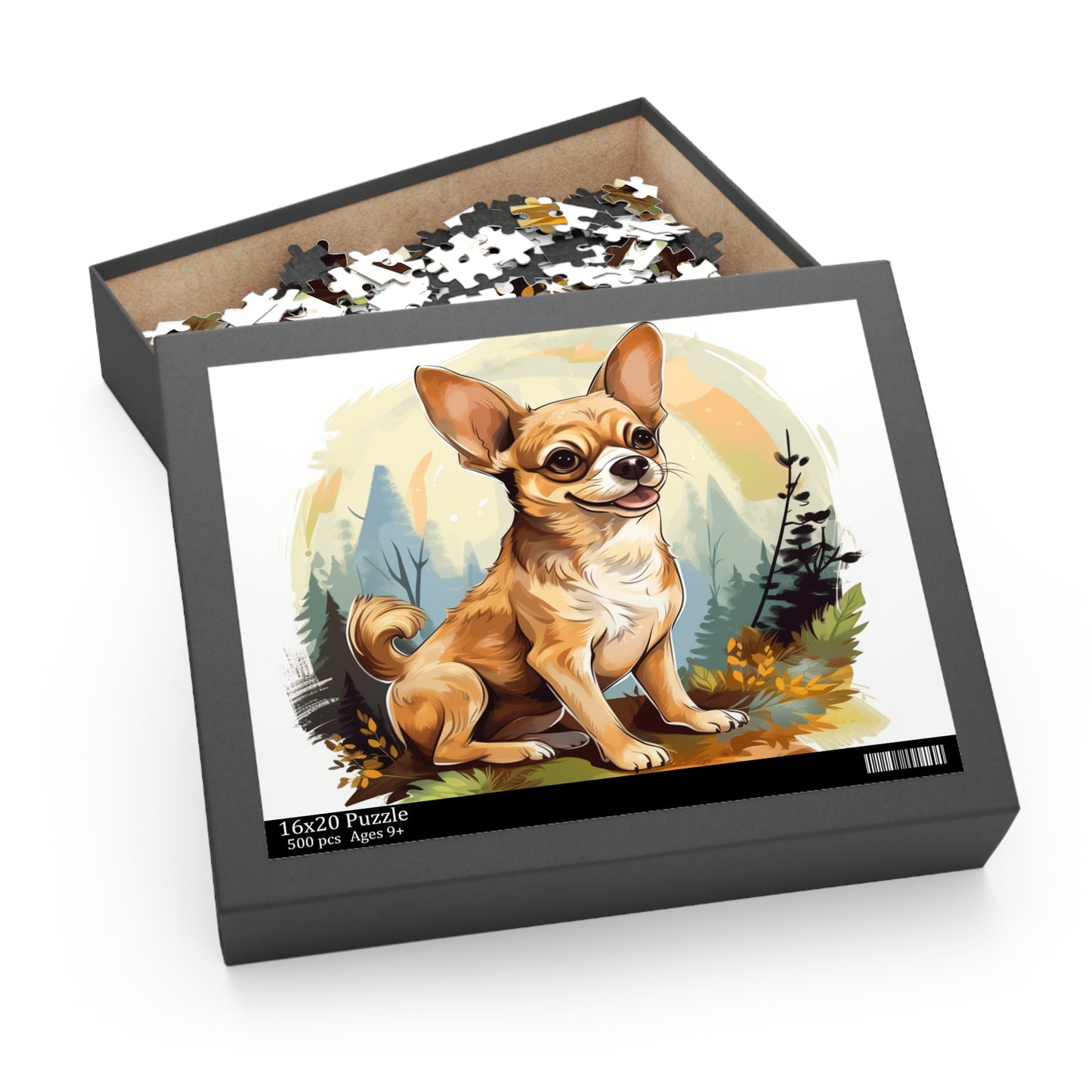 Happy Chihuahua 500 Piece Puzzle