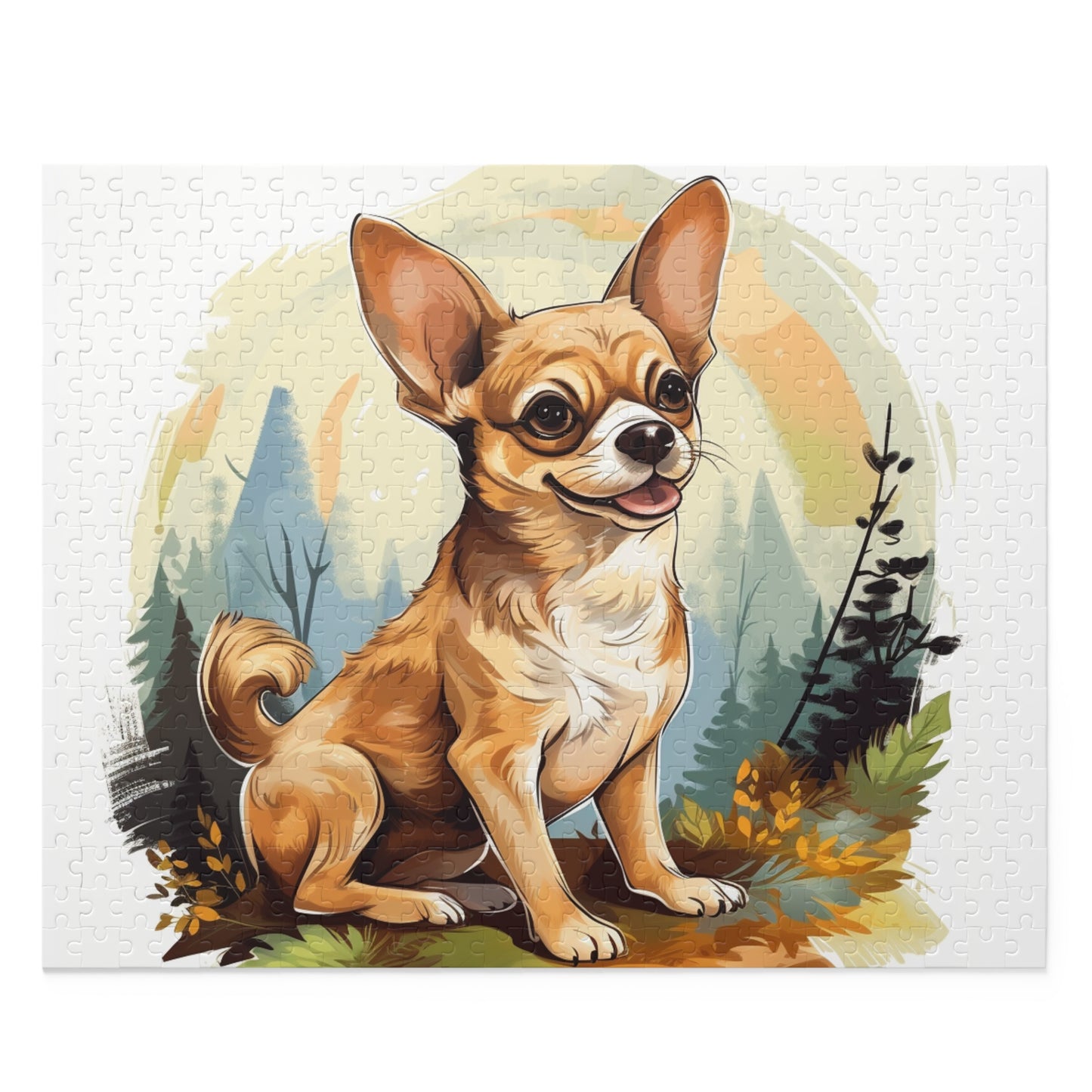 Happy Chihuahua 500 Piece Puzzle