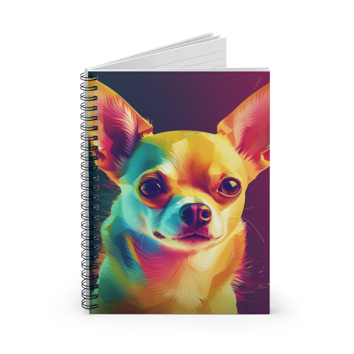 Attentive Chihuahua Ruled Line Spiral Notebook