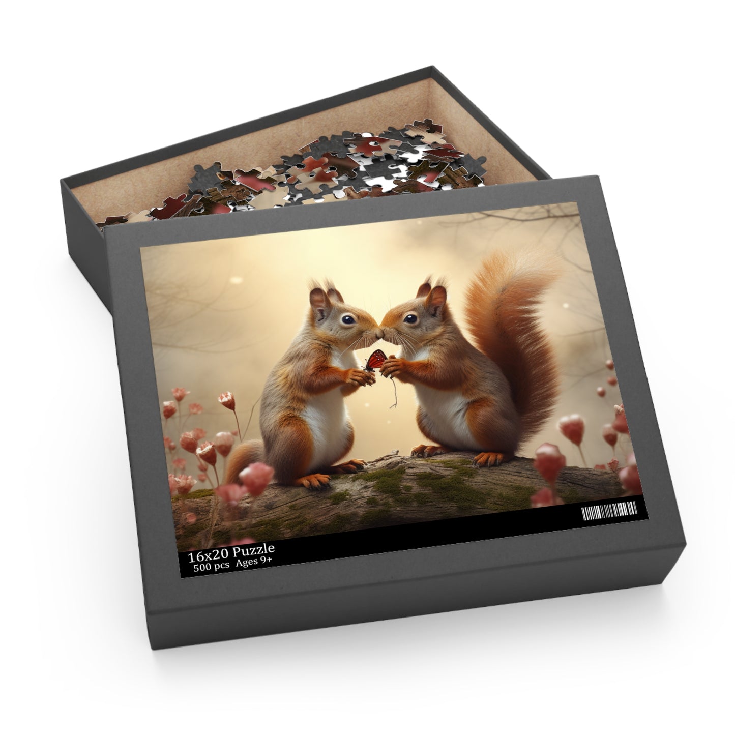 Squirrel Kisses 500 Piece Puzzle