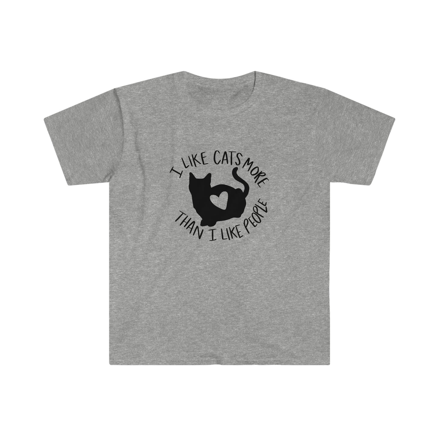 I Like Cats More Than Humans soft t-shirt