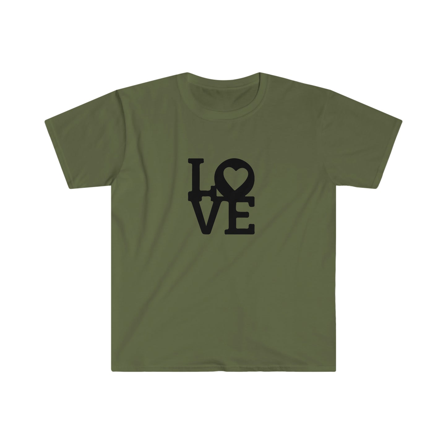 Heart Love Blocks soft t-shirt