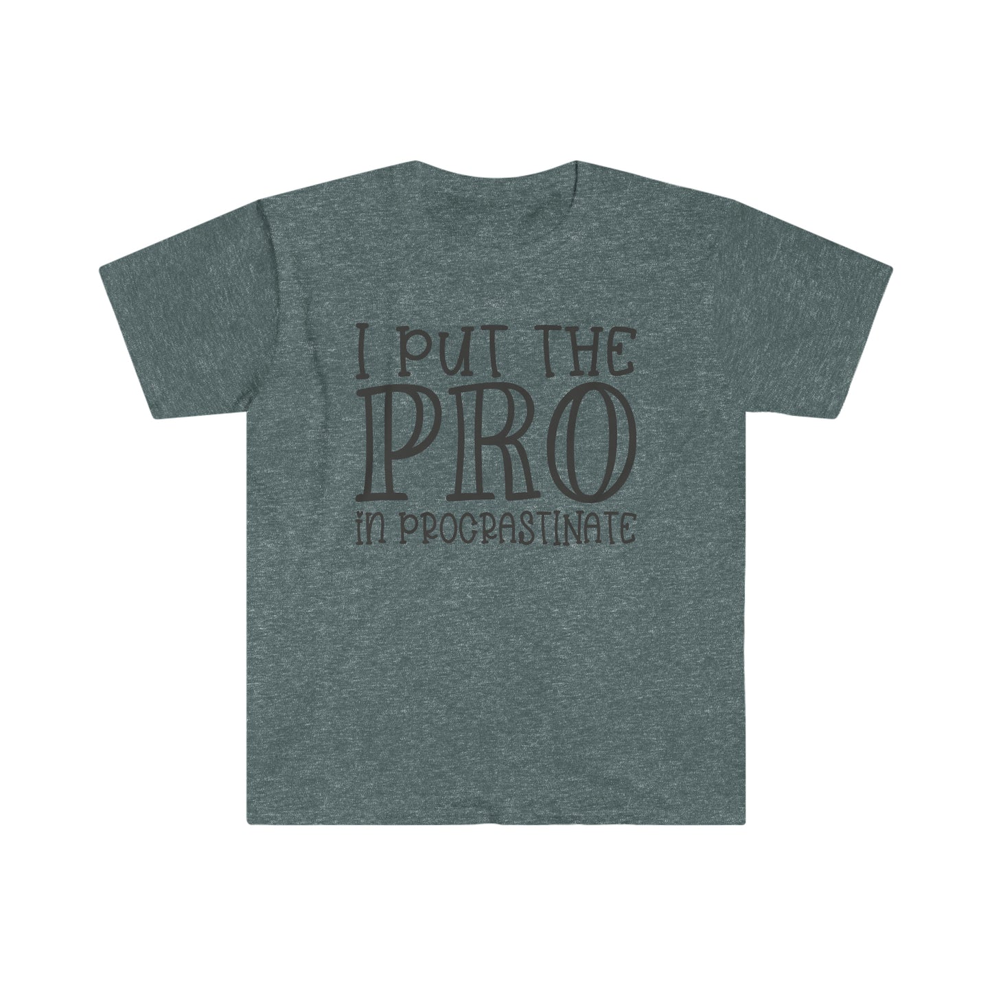 Pro in Procrastinate soft t-shirt