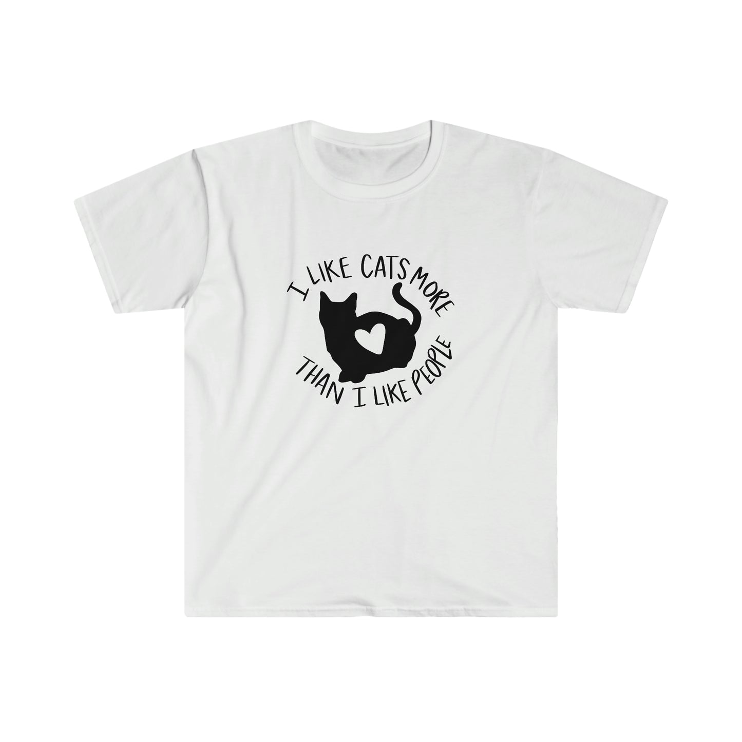 I Like Cats More Than Humans soft t-shirt