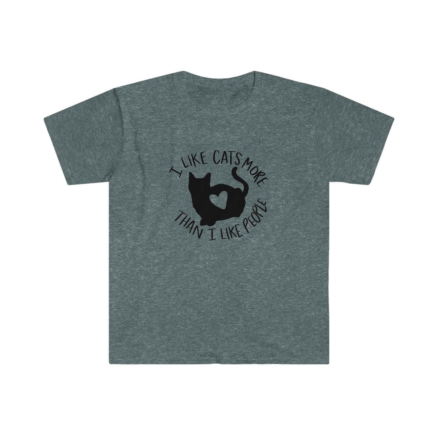 I Like Cats More Than Humans soft t-shirt