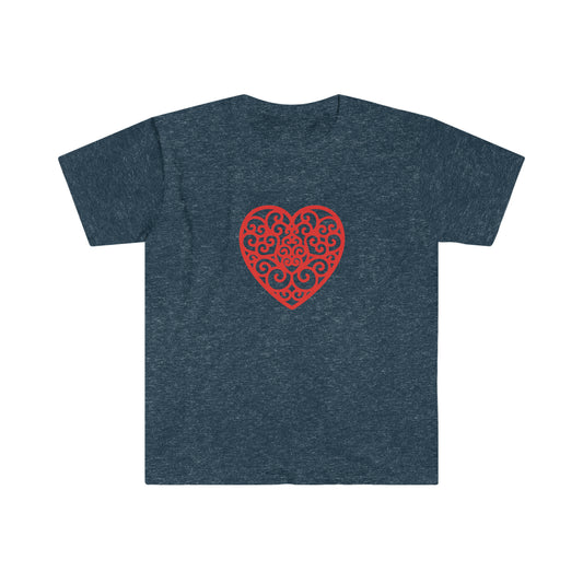 Ornamental Heart soft t-shirt