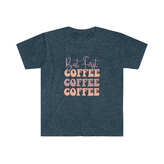 But First Coffee soft t-shirt