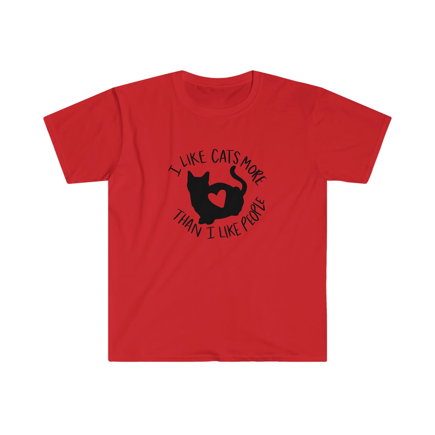 I Like Cats More Than Humans soft t-shirt