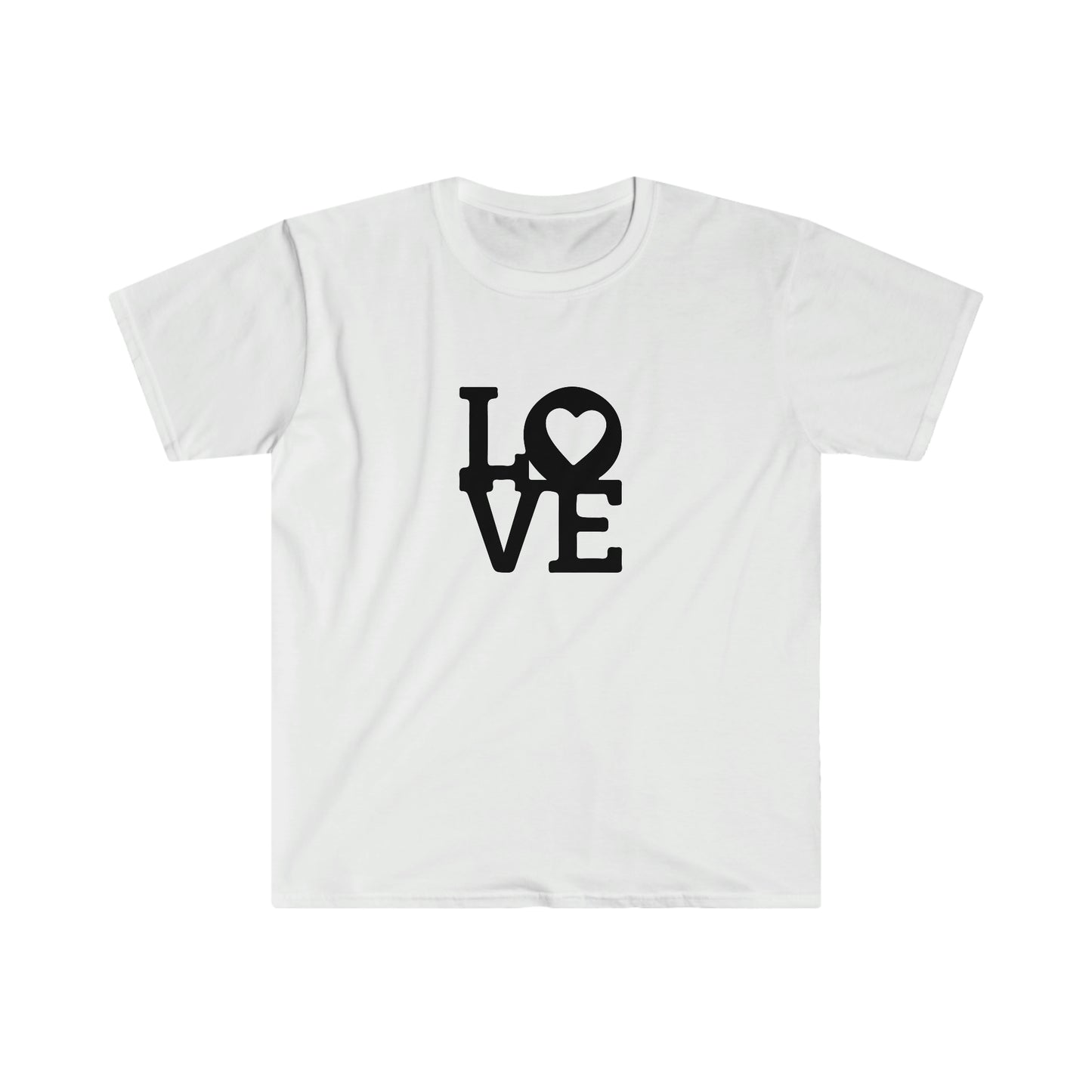 Heart Love Blocks soft t-shirt