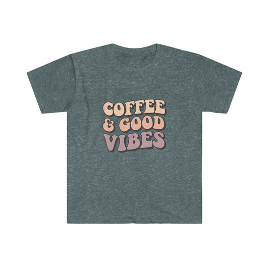 Coffee and Good Vibes soft t-shirt